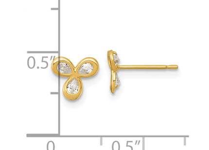 14k Yellow Gold Earrings Style YE2268 - Classique Jewelry Inc.