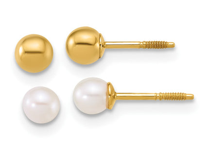 14k Yellow Gold Earrings Style YE2269SET - Classique Jewelry Inc.