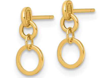 14k Yellow Gold Earrings Style YE2271 - Classique Jewelry Inc.