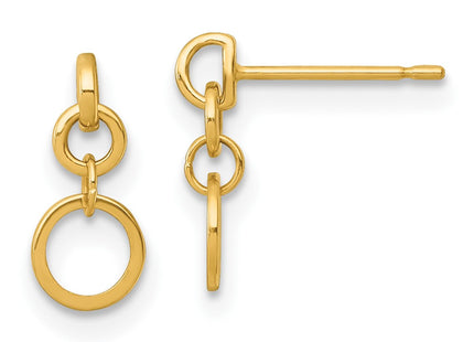 14k Yellow Gold Earrings Style YE2271 - Classique Jewelry Inc.