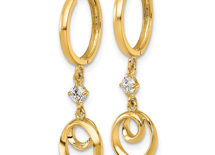 14k Yellow Gold Earrings Style YE2273 - Classique Jewelry Inc.