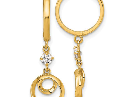 14k Yellow Gold Earrings Style YE2273 - Classique Jewelry Inc.