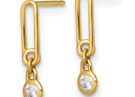 14k Yellow Gold Earrings Style YE2274 - Classique Jewelry Inc.