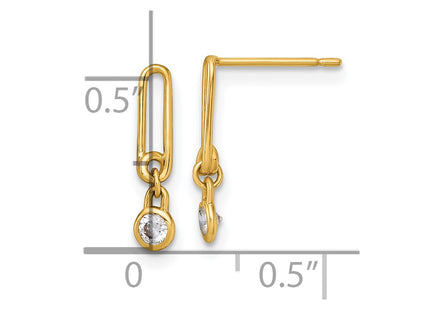 14k Yellow Gold Earrings Style YE2274 - Classique Jewelry Inc.