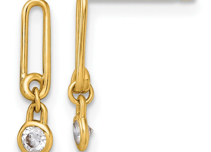 14k Yellow Gold Earrings Style YE2274 - Classique Jewelry Inc.