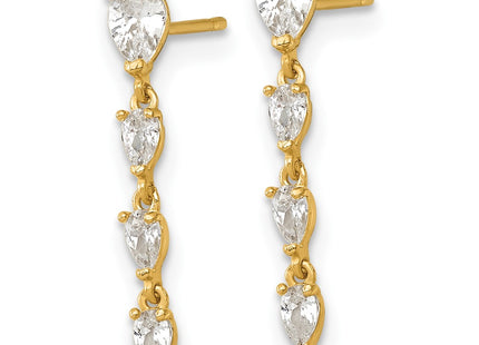 14k Yellow Gold Earrings Style YE2275 - Classique Jewelry Inc.