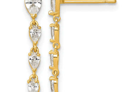 14k Yellow Gold Earrings Style YE2275 - Classique Jewelry Inc.