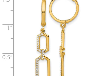 14k Yellow Gold Earrings Style YE2277 - Classique Jewelry Inc.