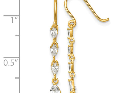 14k Yellow Gold Earrings Style YE2278 - Classique Jewelry Inc.