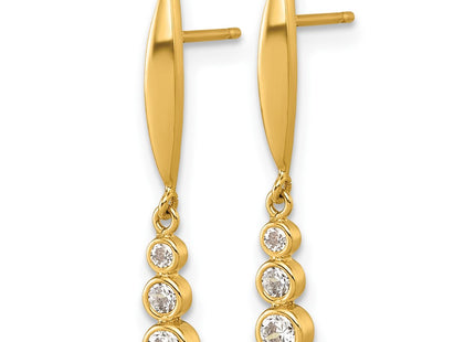 14k Yellow Gold Earrings Style YE2279 - Classique Jewelry Inc.