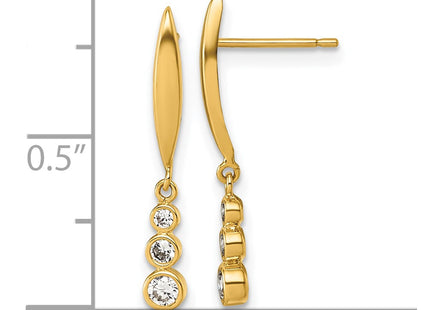 14k Yellow Gold Earrings Style YE2279 - Classique Jewelry Inc.