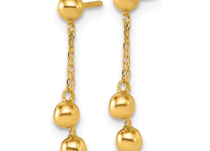 14k Yellow Gold Earrings Style YE2280 - Classique Jewelry Inc.