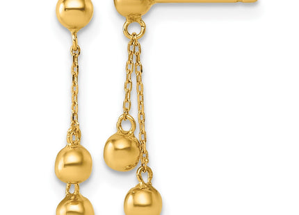 14k Yellow Gold Earrings Style YE2280 - Classique Jewelry Inc.