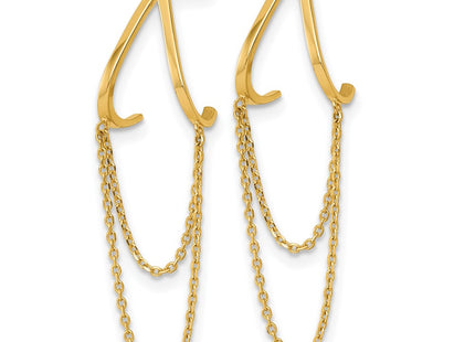 14k Yellow Gold Earrings Style YE2281 - Classique Jewelry Inc.