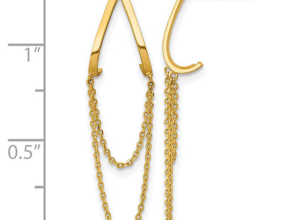 14k Yellow Gold Earrings Style YE2281 - Classique Jewelry Inc.