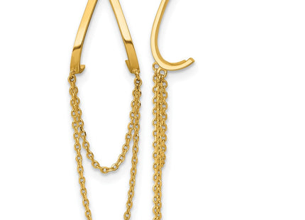 14k Yellow Gold Earrings Style YE2281 - Classique Jewelry Inc.