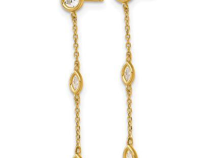 14k Yellow Gold Earrings Style YE2282 - Classique Jewelry Inc.