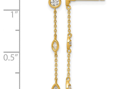 14k Yellow Gold Earrings Style YE2282 - Classique Jewelry Inc.