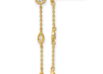 14k Yellow Gold Earrings Style YE2282 - Classique Jewelry Inc.