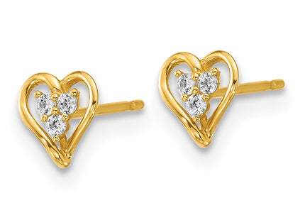 14k Yellow Gold Earrings Style YE2286 - Classique Jewelry Inc.