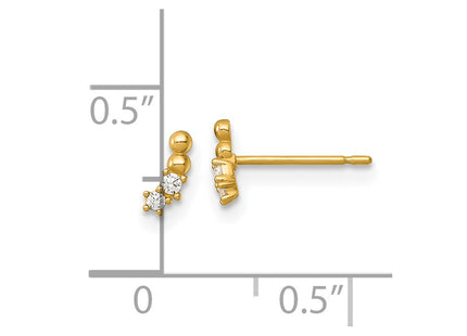 14k Yellow Gold Earrings Style YE2287 - Classique Jewelry Inc.