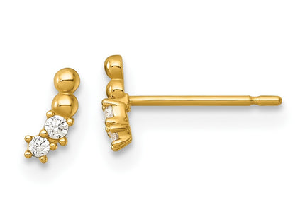 14k Yellow Gold Earrings Style YE2287 - Classique Jewelry Inc.