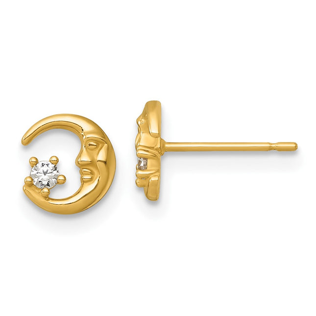 14k Yellow Gold Earrings Style YE2288 - Classique Jewelry Inc.