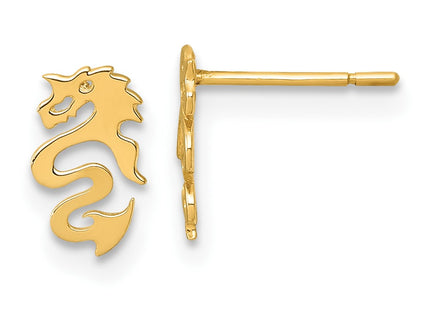 14k Yellow Gold Earrings Style YE2290 - Classique Jewelry Inc.