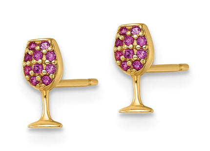 14k Yellow Gold Earrings Style YE2291 - Classique Jewelry Inc.