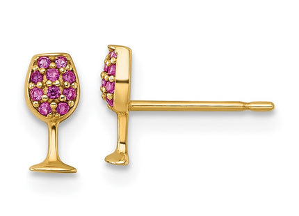 14k Yellow Gold Earrings Style YE2291 - Classique Jewelry Inc.