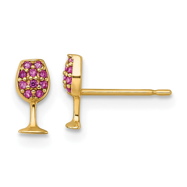14k Yellow Gold Earrings Style YE2291 - Classique Jewelry Inc.