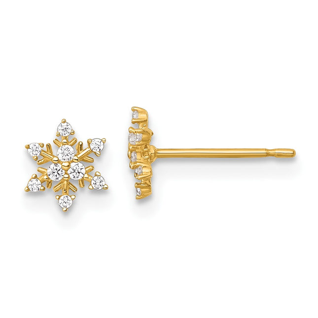 14k Yellow Gold Earrings Style YE2293 - Classique Jewelry Inc.