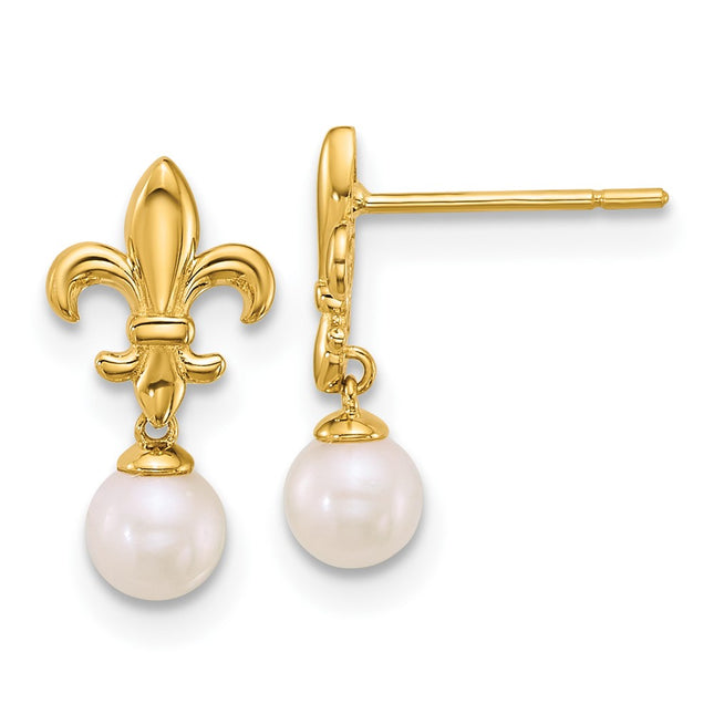 14k Yellow Gold Earrings Style YE2294 - Classique Jewelry Inc.