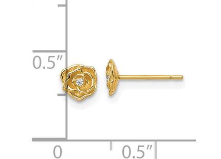 14k Yellow Gold Earrings Style YE2296 - Classique Jewelry Inc.