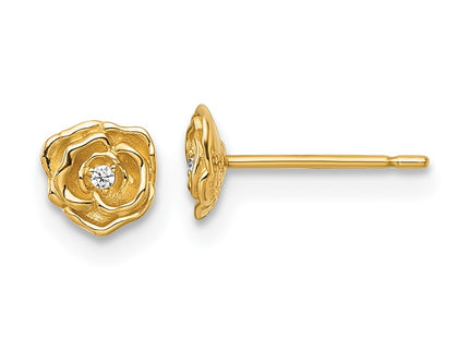 14k Yellow Gold Earrings Style YE2296 - Classique Jewelry Inc.