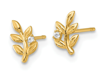 14k Yellow Gold Earrings Style YE2300 - Classique Jewelry Inc.