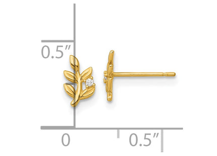 14k Yellow Gold Earrings Style YE2300 - Classique Jewelry Inc.