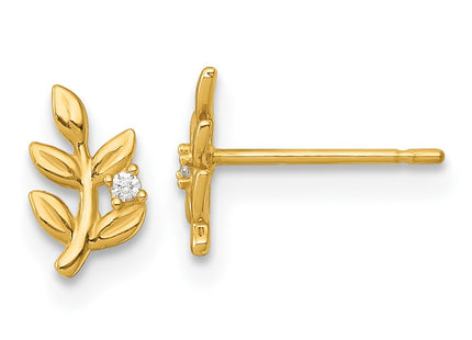 14k Yellow Gold Earrings Style YE2300 - Classique Jewelry Inc.