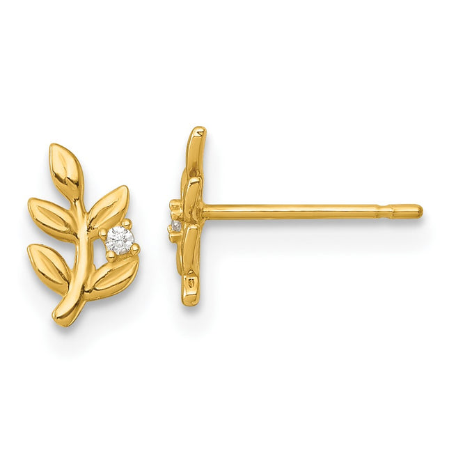 14k Yellow Gold Earrings Style YE2300 - Classique Jewelry Inc.