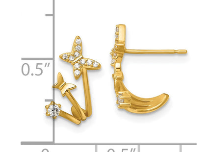 14k Yellow Gold Earrings Style YE2301 - Classique Jewelry Inc.