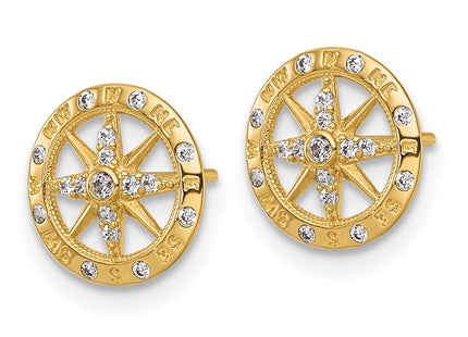 14k Yellow Gold Earrings Style YE2307 - Classique Jewelry Inc.