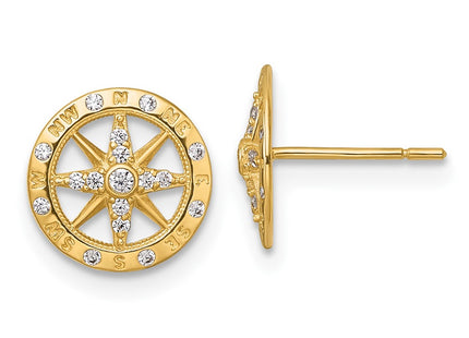 14k Yellow Gold Earrings Style YE2307 - Classique Jewelry Inc.