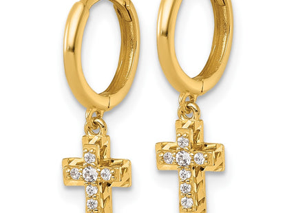 14k Yellow Gold Earrings Style YE2315 - Classique Jewelry Inc.