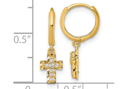 14k Yellow Gold Earrings Style YE2315 - Classique Jewelry Inc.