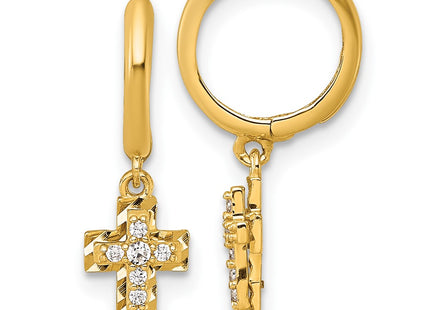 14k Yellow Gold Earrings Style YE2315 - Classique Jewelry Inc.