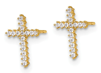 14k Yellow Gold Earrings Style YE2316 - Classique Jewelry Inc.