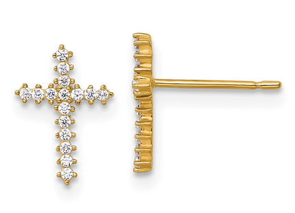 14k Yellow Gold Earrings Style YE2316 - Classique Jewelry Inc.