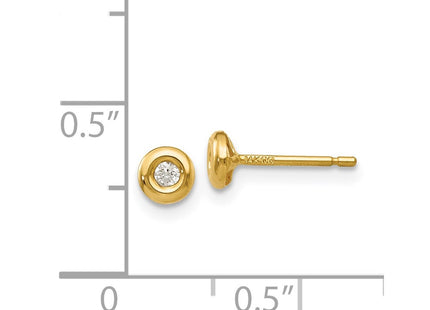 14k Yellow Gold Earrings Style YE251 - Classique Jewelry Inc.