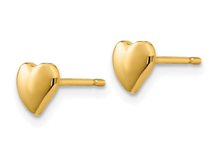 14k Heart Earrings (Style YE301)