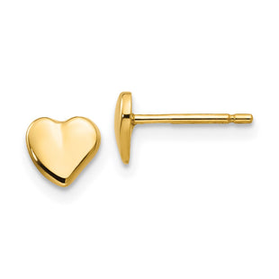 14k Heart Earrings (Style YE301)